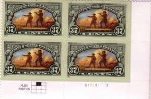 US Stamp #3854 MNH - Lewis and Clark Issue Plate Block of 4 #S111111