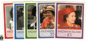 Ascension Island #431-5 MNH QEII 40th Wedding Anniversary issue