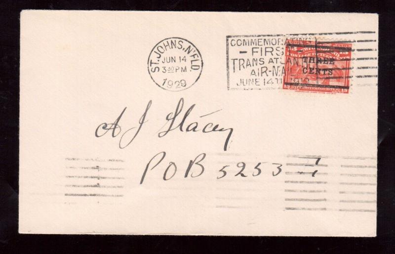 Newfoundland #129 Very Fine Used On Cover With Ideal CDS & Slogan Cancel