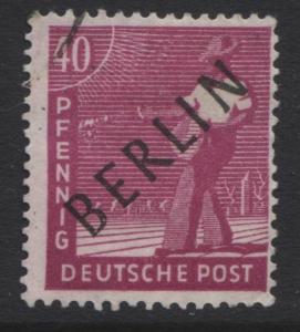 Germany-Occupation- Scott 9N12 -Overprints -1948- VFU -Single 40pf Stamp