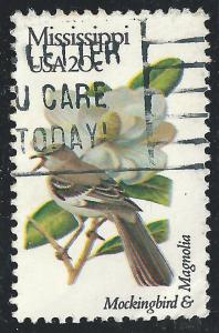 US #1976A 20c State Birds Flowers Issue - Mississippi
