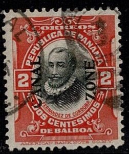 Canal Zone #53 U overprint on 2c Panama