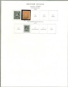 EDW1949SELL : BRITISH GUIANA Mint & Used collection with many Better. Cat $685.