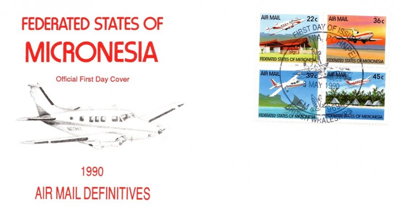 Micronesia, Worldwide First Day Cover, Aviation