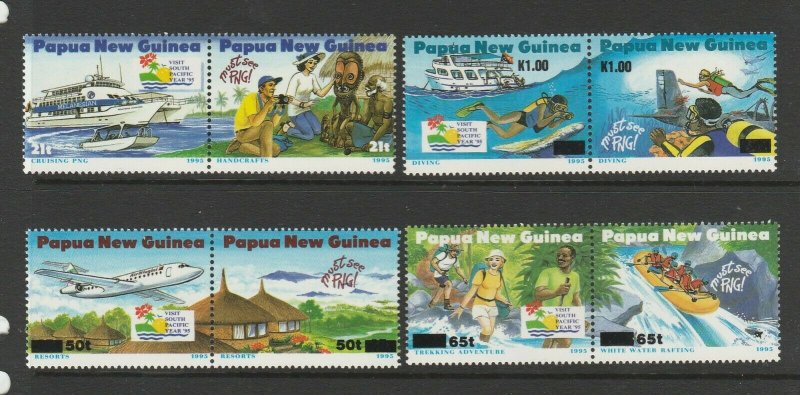 Papua New Guinea 1995 Tourism UM/MNH SG 747/54