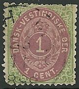 Danish West Indies - 5 - Used - SCV-30.00