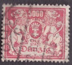 Danzig - 129 1923 Used
