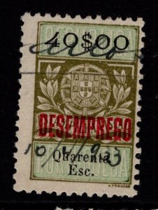 Portugal 1929 Desemprego 40E Used P12x11.5 - S35380
