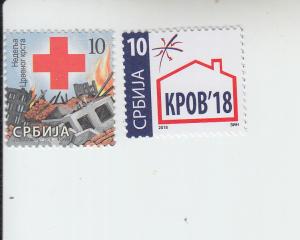 2018 Serbia Red Cross/Housing Assistance (2) (Scott RA87-88) MNH