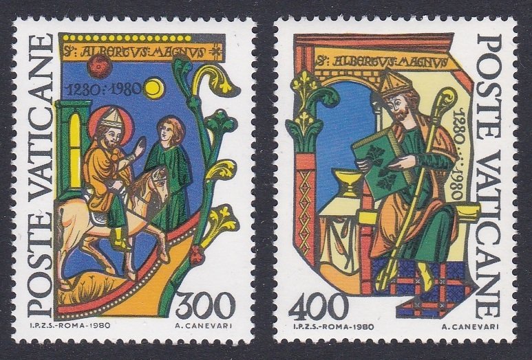 Vatican 900th Death Anniversary of St Albertus 2v 1980 MNH SC#677-678