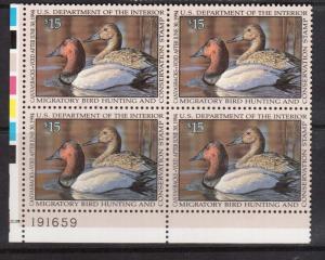 USA #RW60 VF/NH LL Plate Block