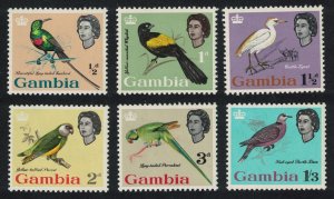 Gambia Birds 6v 1963 MH SG#193=201 MI#170=178