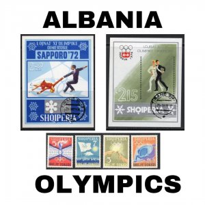 Thematic Stamps - Albania - Olympics - Choose from dropdown menu