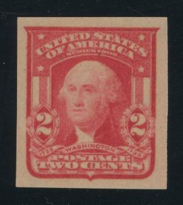 USA 320b - 2 cent Scarlet Shade variety - XF Mint never hinged