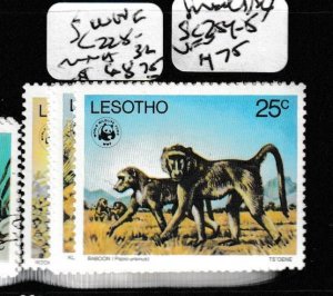 Lesotho WWF SC 228-32 MNH (9gde)