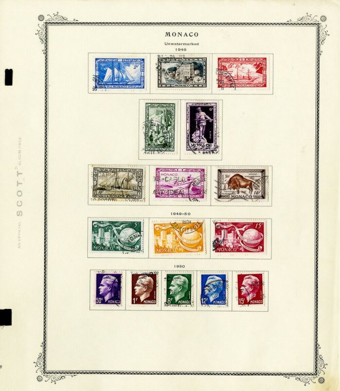 Monaco Massive High Value Stamp Collection