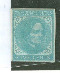 Confederate States #7 Unused Single