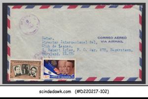 ELSALVADOR - 1962 AIR MAIL envelope to U.S.A. with stamps