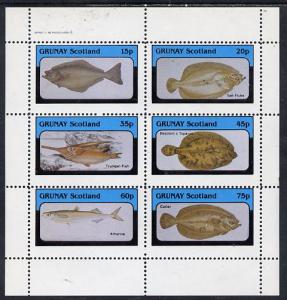 Grunay 1982 Fish perf set of 6 values (15p to 75p) unmoun...