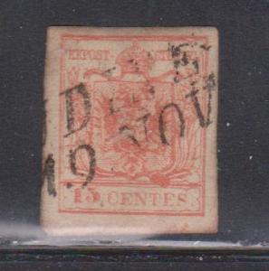 LOMBARDY VENETIA AUSTRIA Scott # 4f Used