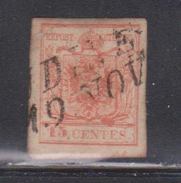 LOMBARDY VENETIA AUSTRIA Scott # 4f Used