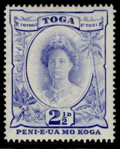 TONGA GVI SG77, 2½d bright ultramarine, M MINT.