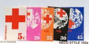 Netherlands, Scott #B485-88, Mint, Never Hinged