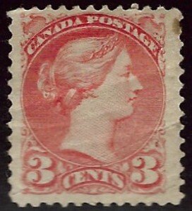 Canada SC#37 Mint wrinkles/stain upper right SCV$110...Worth a close look!