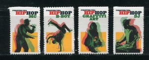 5480 - 5483 Hip Hop All 4 Single Forever Stamps MNH