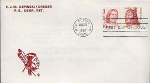 United States, First Day Cover, South Dakota