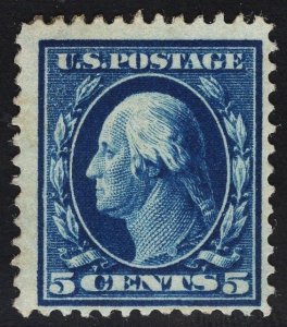 US #378 5c Blue Washington  MINT NH SCV $65.00