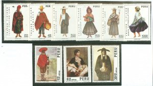 Peru #C343/C346/C346a/ Unused Single