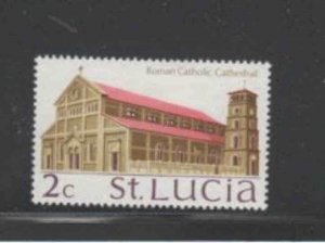 ST. LUCIA #262 1970 2c ROMAN CATHOLIC CATHEDRAL MINT VF NH O.G