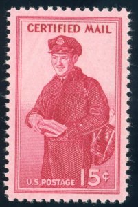 US Stamp #FA1 Letter Carrier 15c- PSE Cert - XF-Sup 95 - MNH - SMQ $35.00 