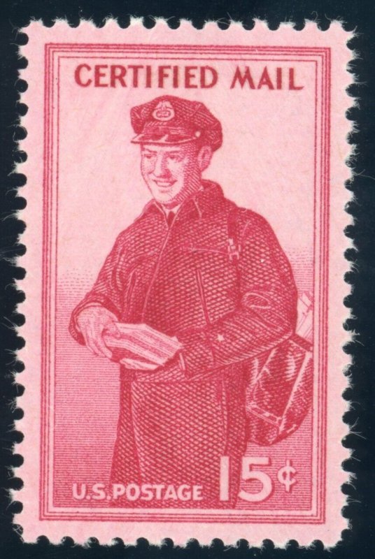 US Stamp #FA1 Letter Carrier 15c- PSE Cert - XF-Sup 95 - MNH - SMQ $35.00 