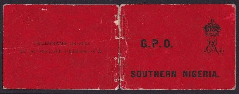 Southern Nigeria 1904 Booklet Front & Back covers