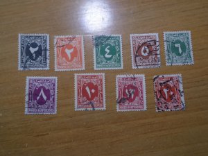 Egypt  #  J30-32/J34-38A  used