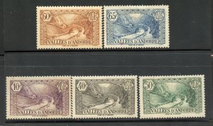 Andorra,  French lot Mint Hinge   9