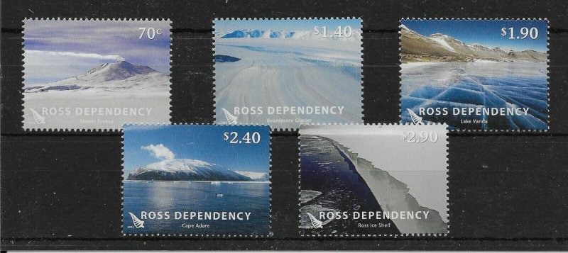 ROSS DEPENDENCY SG133/7 2012 LANDSCAPE DEFINITIVE SET MNH