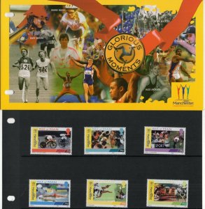 2002 Sg 976/981 17th Commonwealth Games, Manchester Presentation Pack 