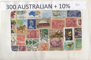 A Nice Selection Of 300 Mixed Condition Stamps From Australia.    #02 AUS300b