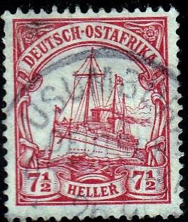 German East Africa #24 Used, HR