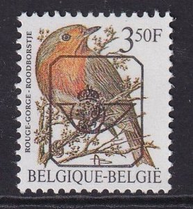 Belgium  #1221  MNH  1986  birds 3.50f  pre cancelled  rouge-gorge