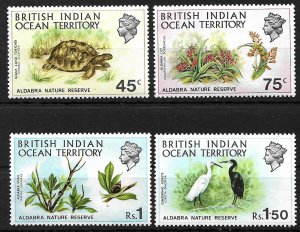 COLLECTION LOT #250 BRITISH INDIAN OCEAN TERRITORY # 39-42 1971 MH 2 SCAN CV+$22