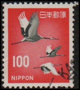 Japan 888A - Used - 100y Manchurian Crane (1968) (3)