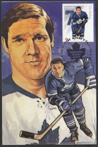 CANADA #2786a.1 HONOURS TIM HORTON of the TORONTO MAPLE LEAFS - MAXIMUM CARD # 1