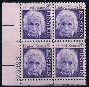 Plt Blk Sc# 1285 Albert Einstein MNH #28398 LL