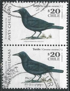 Chile #1272 20p Birds - Curaeus Curaeus