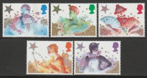 GB 1985 Christmas Pantomime Characters set of 5V MNH SG#1303-1307 S1098