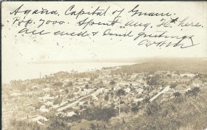 Guam to Poughkeepsie, NJ 1907 Early PPC  (47263)